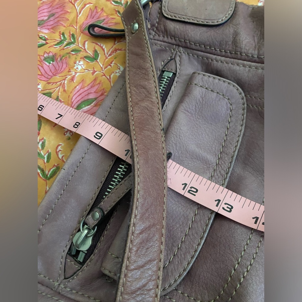 Fossil Vintage Purple Leather Shoulder Bag Handbag Women Purse - Picture 12 of 16